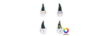 Figura árbol nevado LED