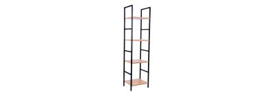 Mueble metálico multiuso 4 niveles negro