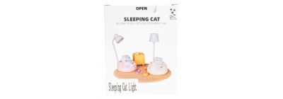 Lámpara gato dormido