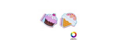 Libreta espiral cupcake/helado