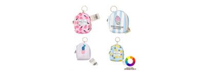 Monedero figura bolso estampado