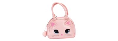 Bolso rosado bordado gato