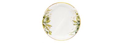 Platos cartón diseño hojas