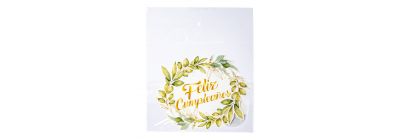 Topper papel hojas multicolor