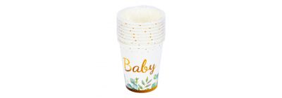 Vasos Hey Baby hojas