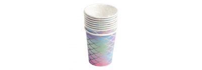 Vasos diseño escamas