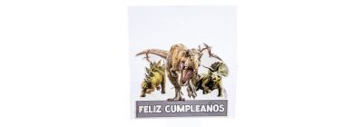 Topper 'Feliz Cumpleaños' dinosaurios