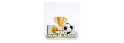 Topper fútbol cumpleaños