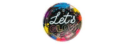 Platos estampados Let's Glow