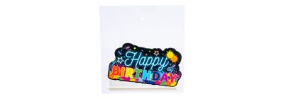 Topper cartón happy birthday