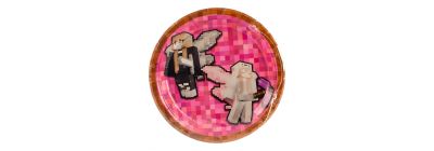 Platos Minecraft 7 pulg multicolor