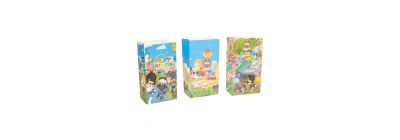 Bolsa estampado 8und multicolor