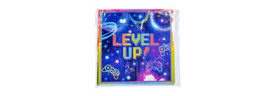 Servilleta estampado level up 20und multicolor