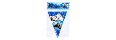 Banderín estampado gamer 6pzas multicolor