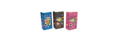 Bolsa papel estampado 8und multicolor
