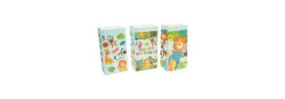 Bolsa estampado animal selva 8und multicolor