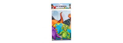 Mantel estampado dinosaurios multicolor