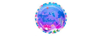 Plato estampado 7pulg multicolor