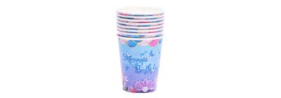 Vaso estampado mermaid birthday 8und multicolor