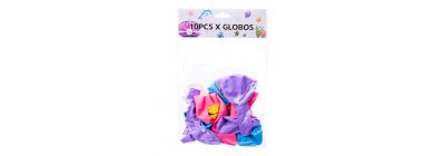 Globo látex estampado 10und surtido