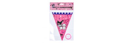 Banderín Kuromi-Melody multicolor