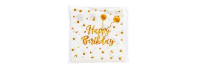 Servilleta estampado happy birthday 20und 