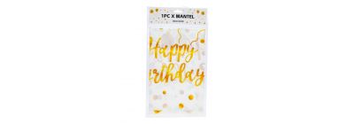 Mantel estampado happy birthday
