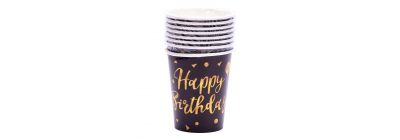 Vaso estampado happy birthday 8und