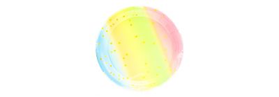 Plato estampado 7pulg multicolor