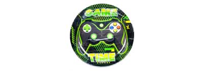 Plato estampado game time 7pulg multicolor