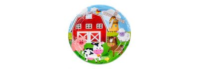 Plato estampado granja 7pulg multicolor