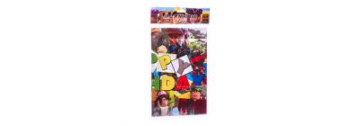 Mantel estampado happy birthday multicolor