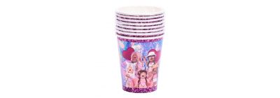Vaso estampado 8und multicolor