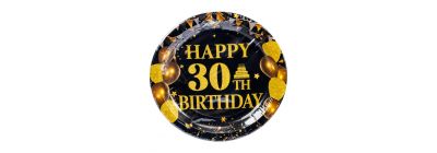 Plato estampado happy birthday 7pulg 