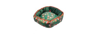 Cama navideña para mascotas