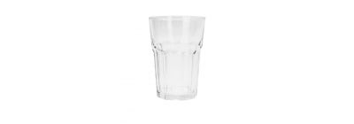 Vaso vidrio con relieve transparente