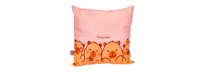Almohada capibaras rosado