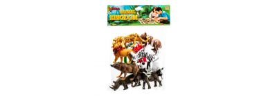 Set de 12 animales plásticos