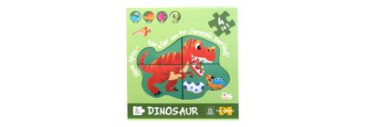 Rompecabezas Dinosaur 4 en 1