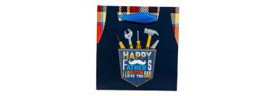 Bolsa papel estampado happy fathers day i love you dad 145x15x6cm multicolor