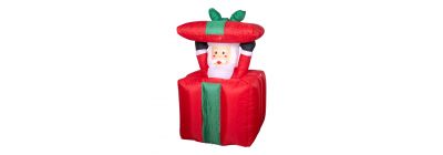 Inflable Santa con movimiento