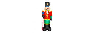 Inflable cascanueces navideño decorativo