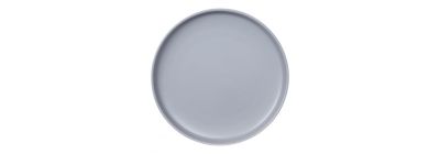 Plato cerámica gris 8 pulg