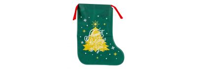 Bolsa bota navideña verde