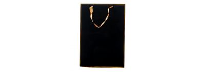 Bolsa papel negro+dorado