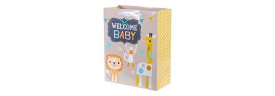 Bolsa de regalo welcome baby animales