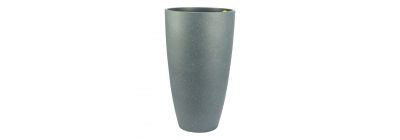 Maceta plástica gris decorativa