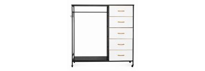 Ropero metal madera con LED