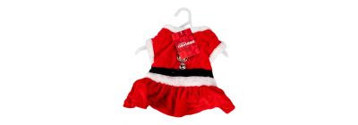 Vestido Santa S rojo y blanco