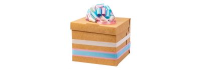 Caja decorada mujer rosada